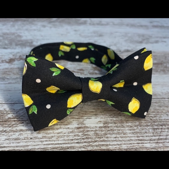 Easter bow tie fruit bow tie easter gift lemon bow tie black bow tie graduation - Picture 5 of 5
